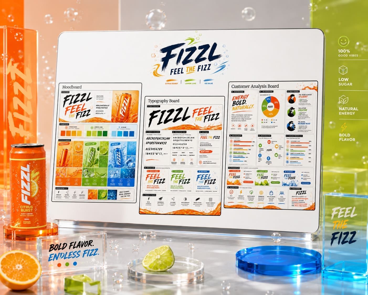 Fizzl motion-led brand website preview by JT Digital