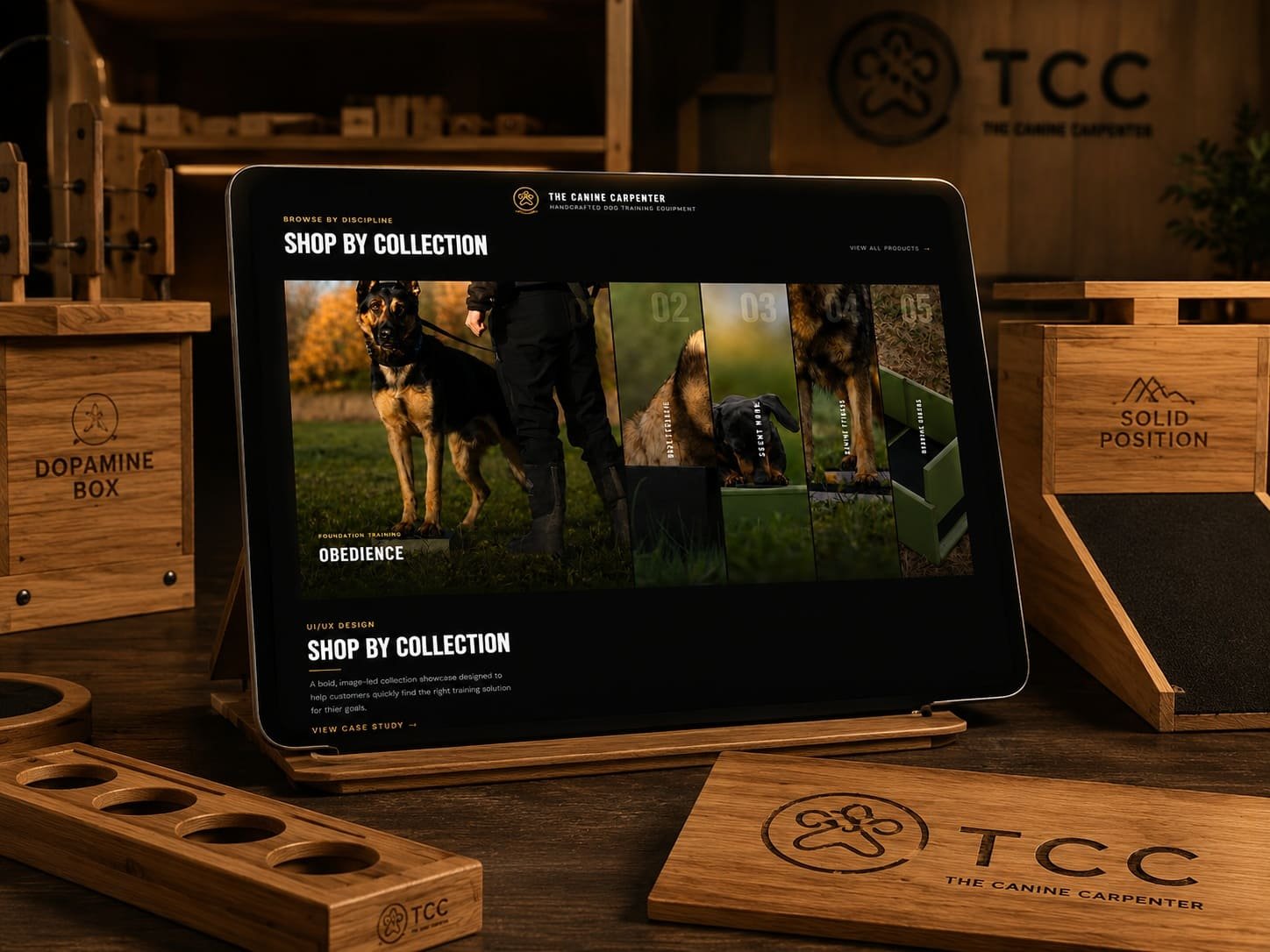 The Canine Carpenter custom eCommerce website preview by JT Digital